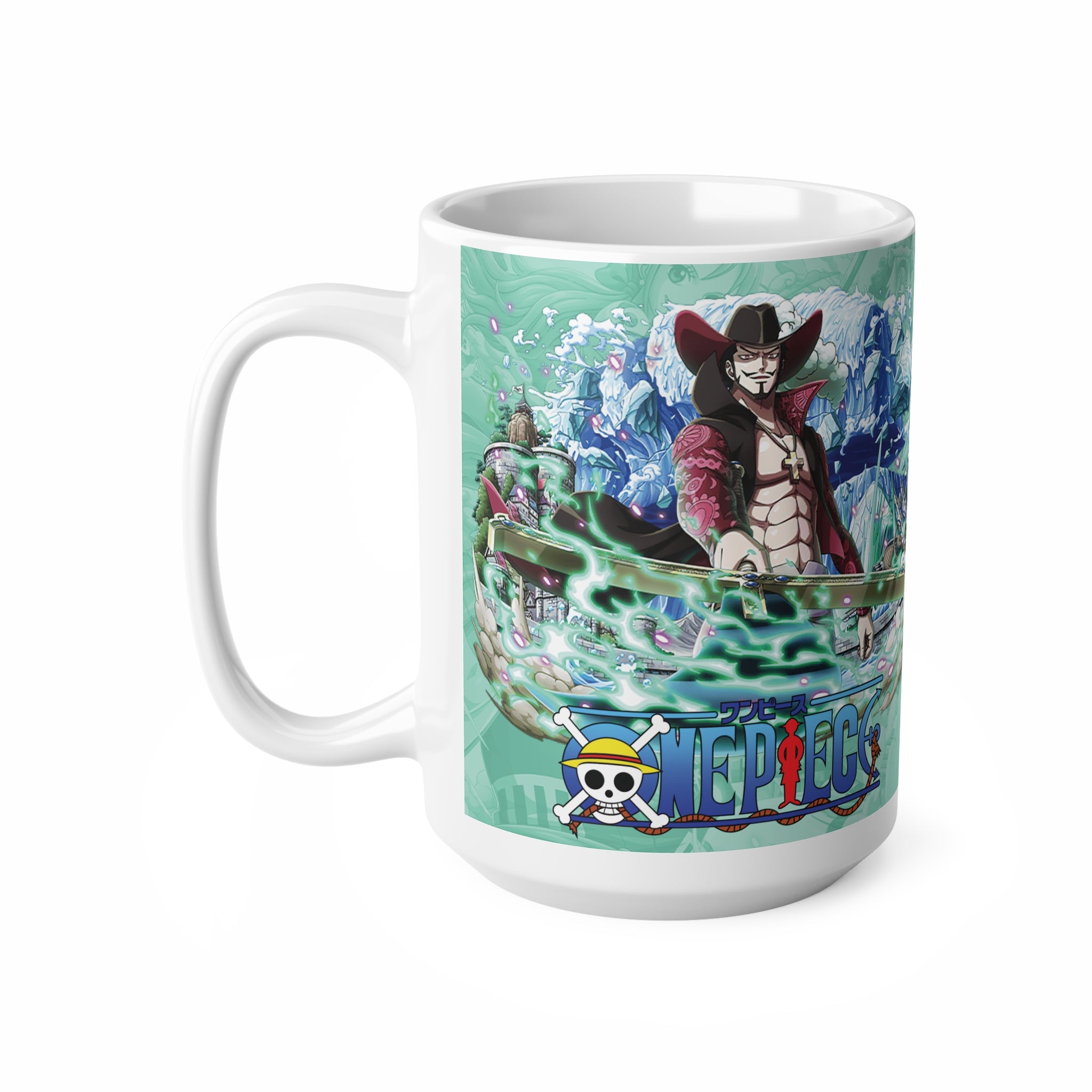 Taza de café Personaje Dracule Mihawk de One Piece