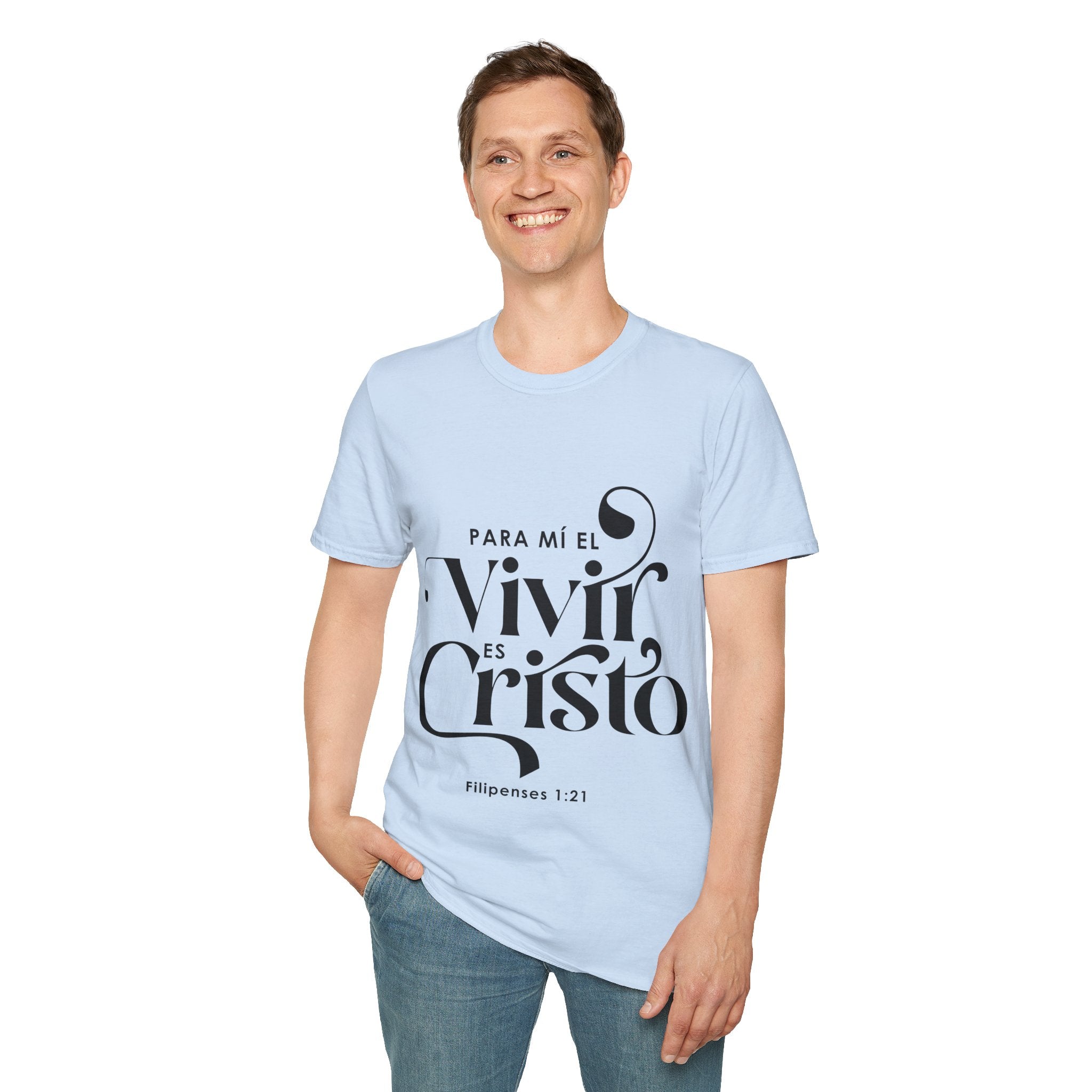 Camiseta Tema Cristiano - Para mi vivir es Cristo