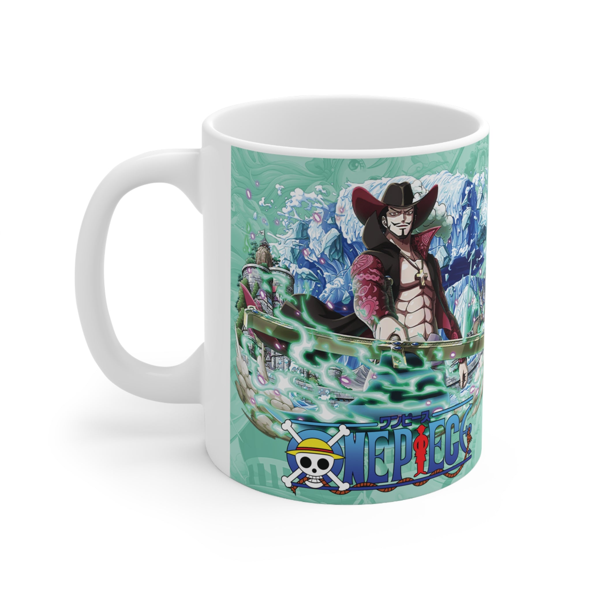 Taza de café Personaje Dracule Mihawk de One Piece