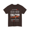 Camiseta temática Coche. Orange Dodge Challenger Demon. Unisex. Manga Corta