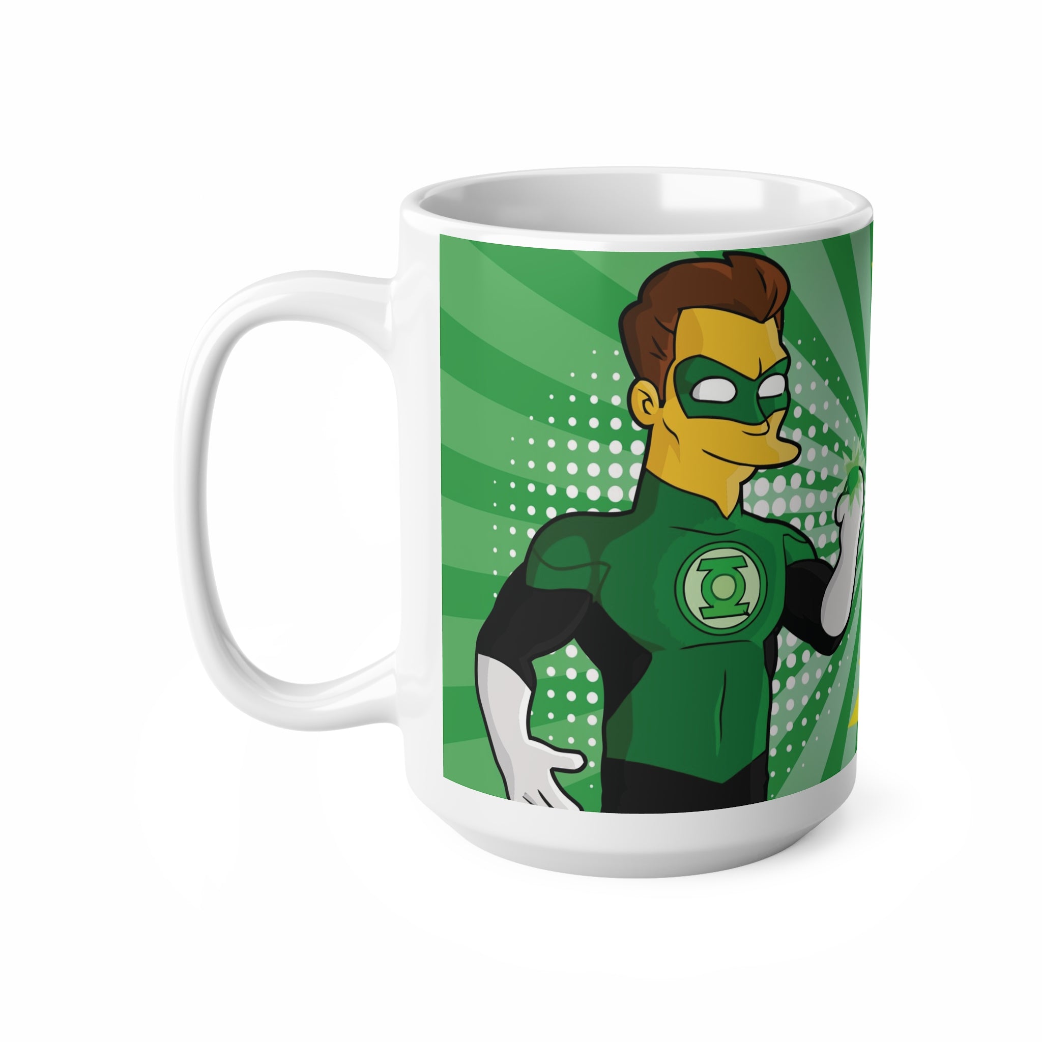 Taza de café - Taza con temática de Linterna Verde 'Papá, eres mi héroe favorito', 11 oz/15 oz