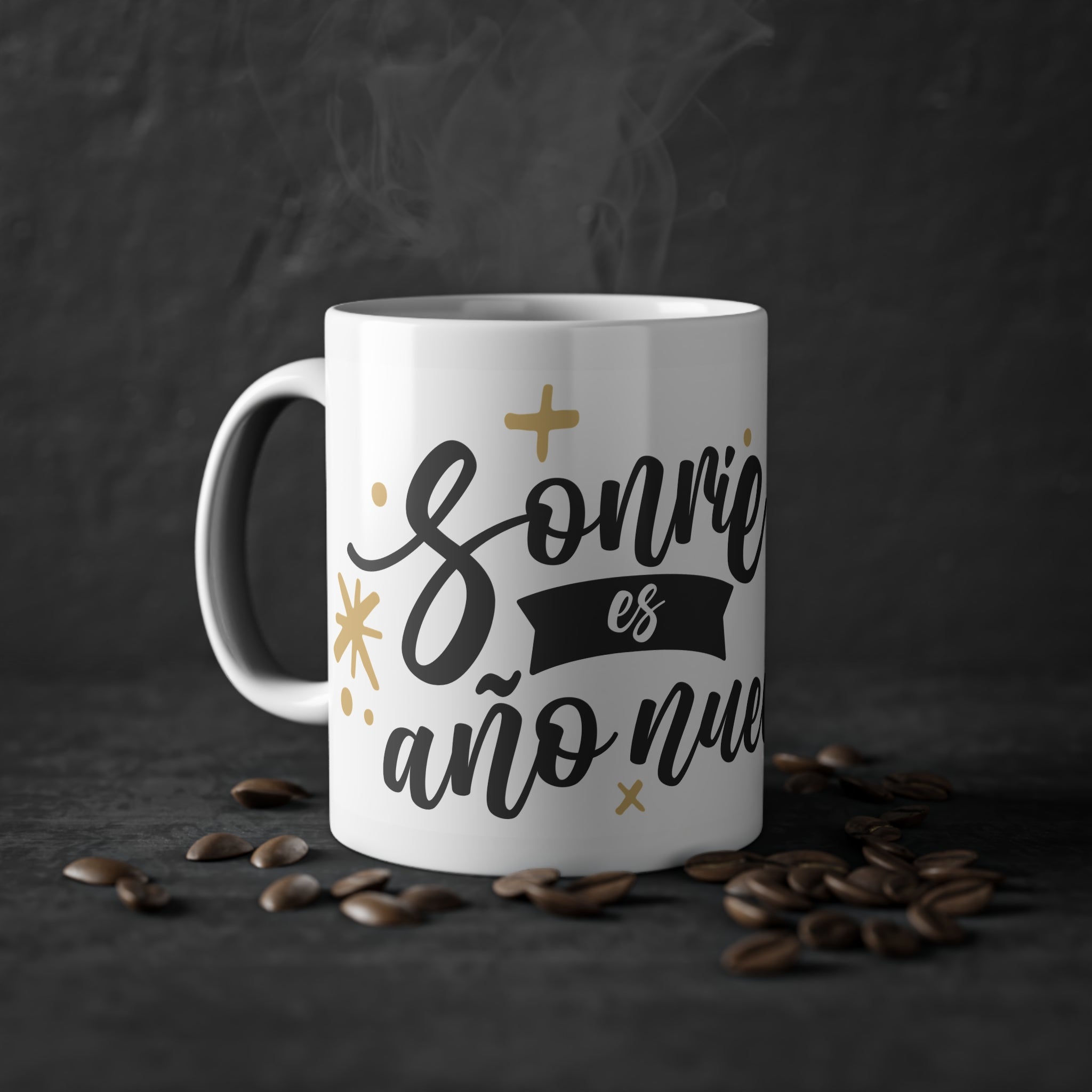 Taza Año Nuevo "Sonrie Sonrie Que Es Año Nuevo"